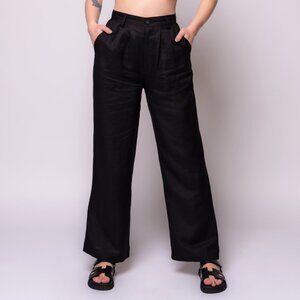 ]Rolla’s Chloe Pleated Linen Pants